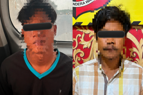 Dua Tersangka Curat di Kebun Semangka Ditangkap Unit Reskrim Polsek Tanjung Raya